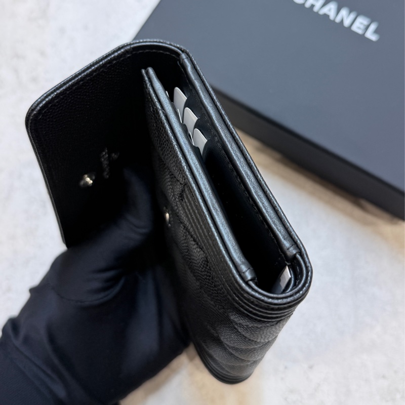 Chanel Boy銀扣 三折短夾 全新🆕-7