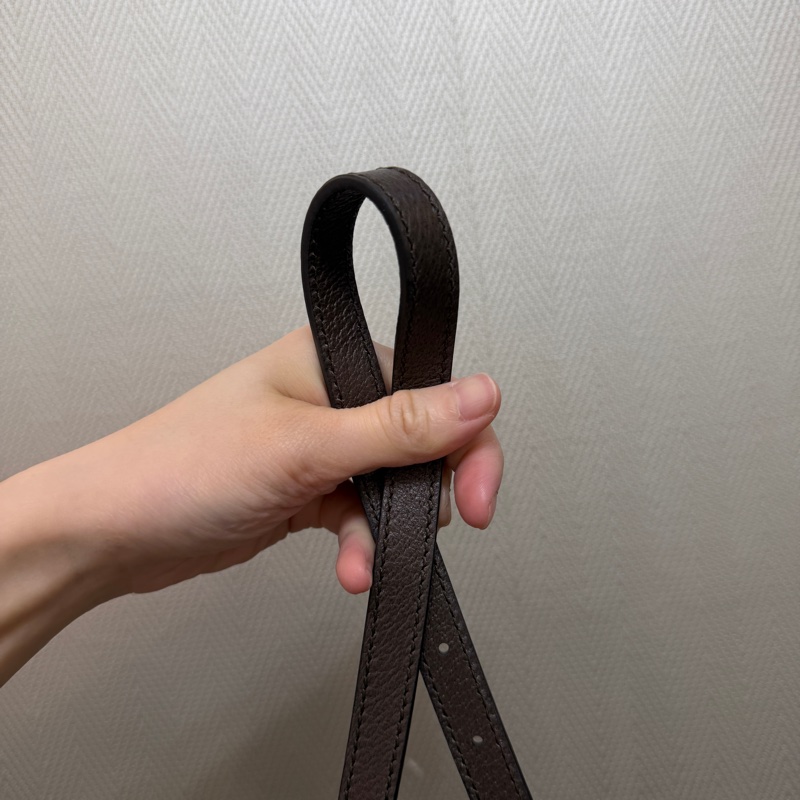 Gucci PVC咖牛皮Ophidia GG斜背包-16