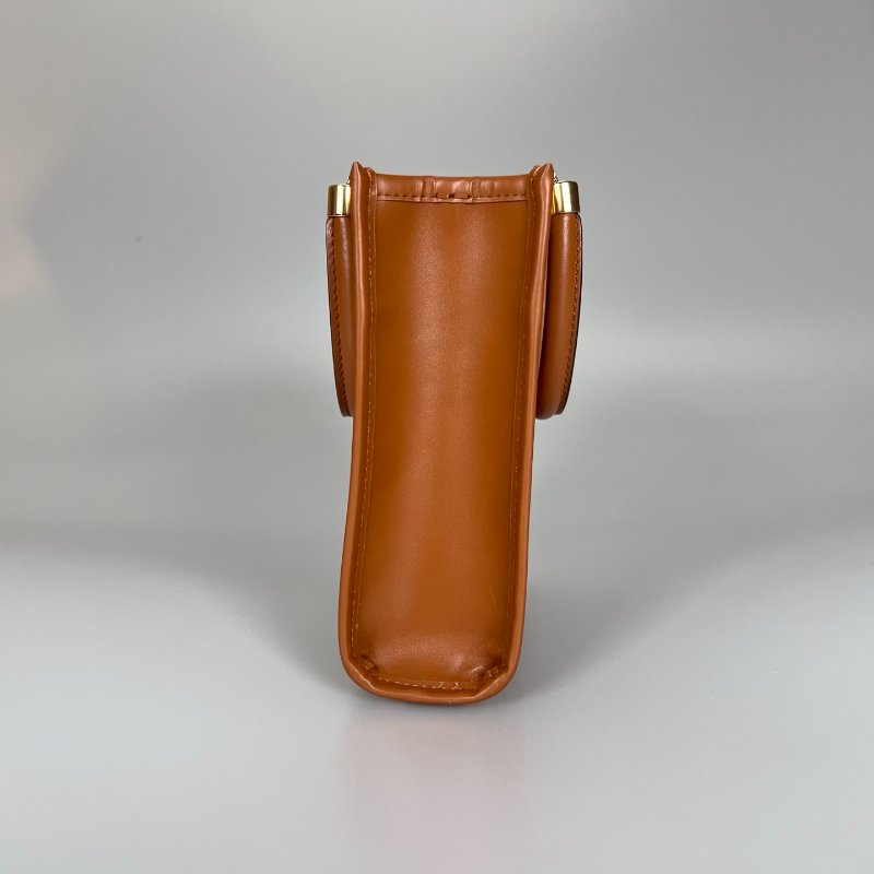 全新品 FENDI Sunshine Shopper 棕色迷你手提肩背包-2