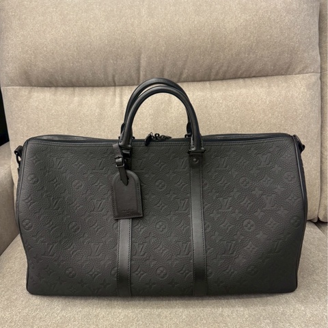 LV keepall黑壓紋50