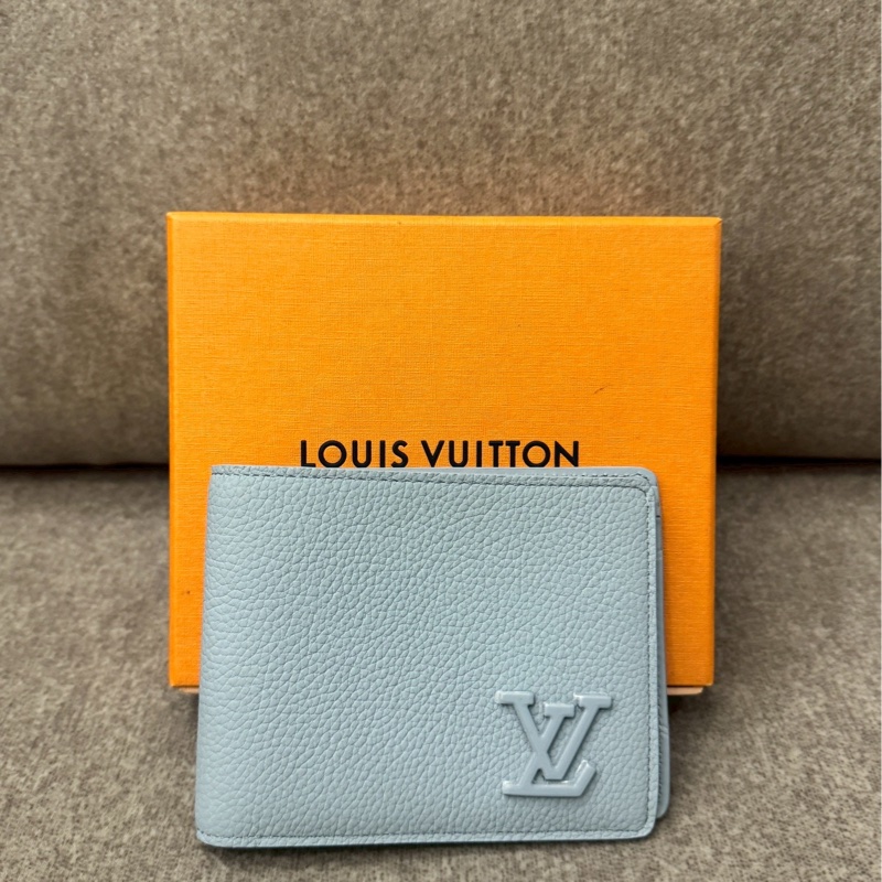 LV水藍限定短夾-0