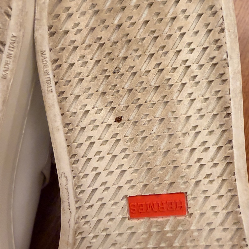 ✨ Hermès Kelley 金扣愛馬仕 白色高筒休閒鞋 金扣設計 ✨-14