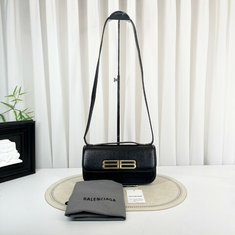 cq smb  （C）Balenciaga巴黎世家  黑金法棍包 Gossip單肩腋下包 內裡整潔 時尚百搭