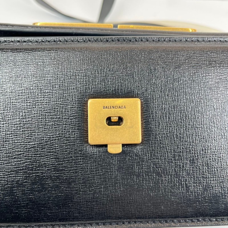 cq smb  （C）Balenciaga巴黎世家  黑金法棍包 Gossip單肩腋下包 內裡整潔 時尚百搭-23