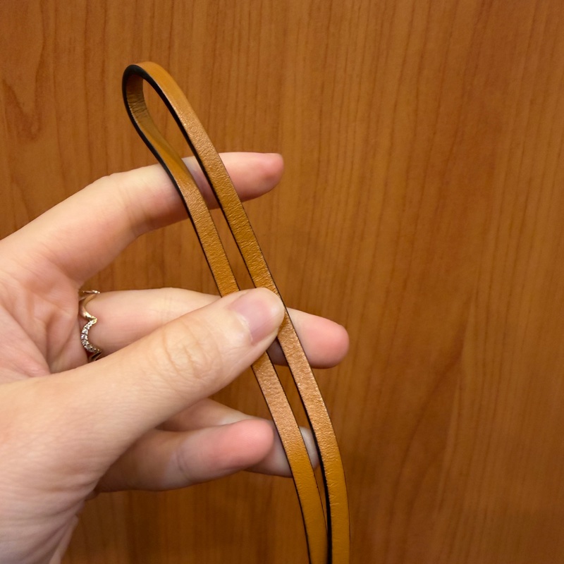 Hermes 黑Epsom皮棕牛皮小拖鞋吊飾-9