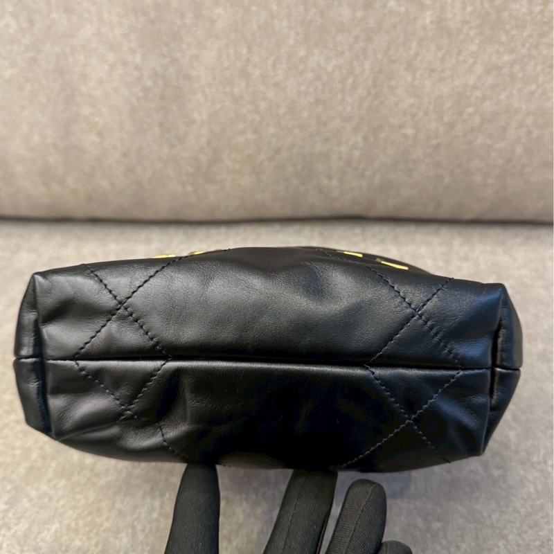 香奈兒22bag mini黑金-3