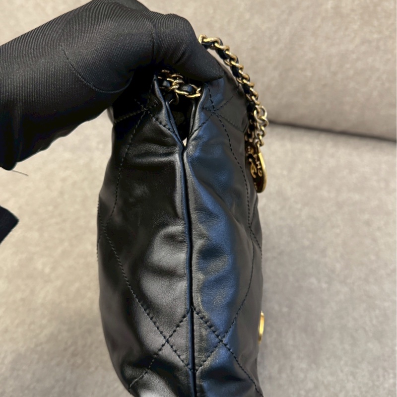 香奈兒22bag mini黑金-4