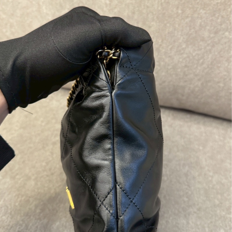 香奈兒22bag mini黑金-5