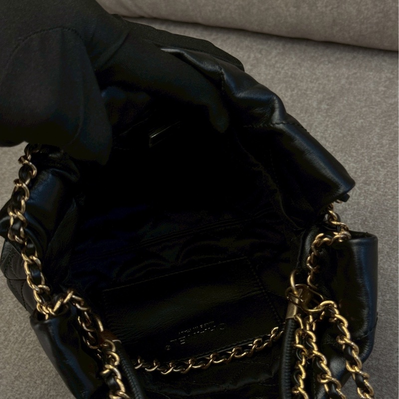 香奈兒22bag mini黑金-7