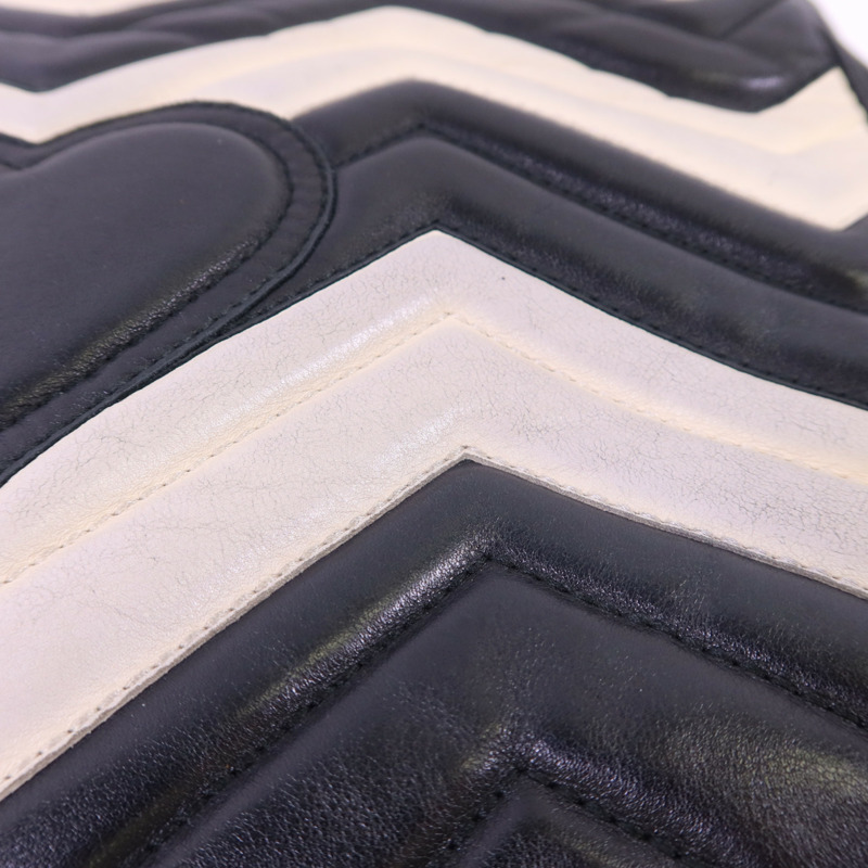 GUCCI 牛皮皮革GG Marmont金扣鏈帶肩背袋-15