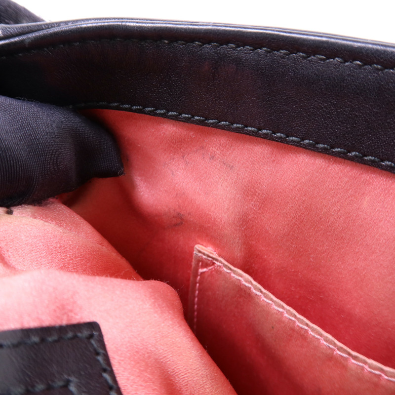 GUCCI 牛皮皮革GG Marmont金扣鏈帶肩背袋-20