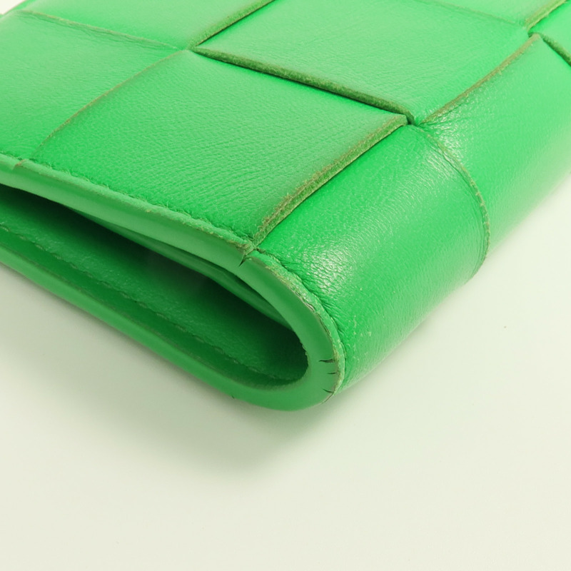 BOTTEGA VENETA 羊皮皮革Wallet金扣錢包-9