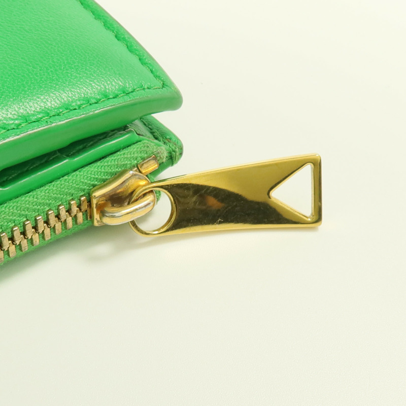 BOTTEGA VENETA 羊皮皮革Wallet金扣錢包-10
