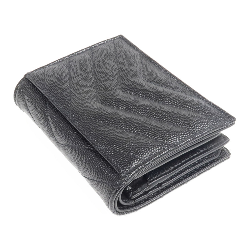 SAINT LAURENT 牛皮皮革Wallet金扣錢包-5