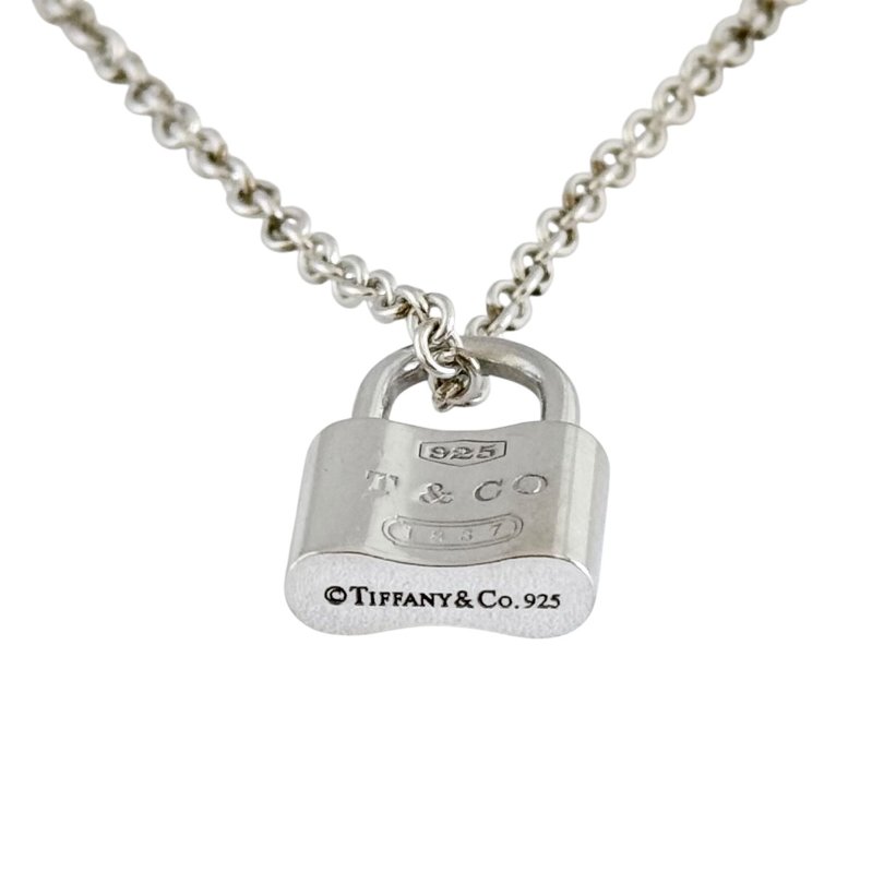 TIFFANY & CO. 1837 純銀 鎖頭 頸鏈-4