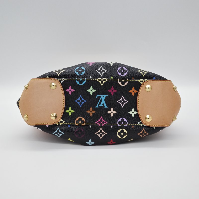 Louis Vuitton路易威登 黑三彩 Judy PM 小號 帆布 牛皮 兩用包 鍊條包 手提包-6