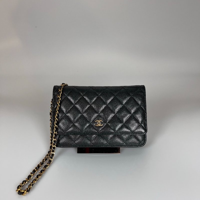 CHANEL WOC包荔枝黑 AP0250/晶片款-0