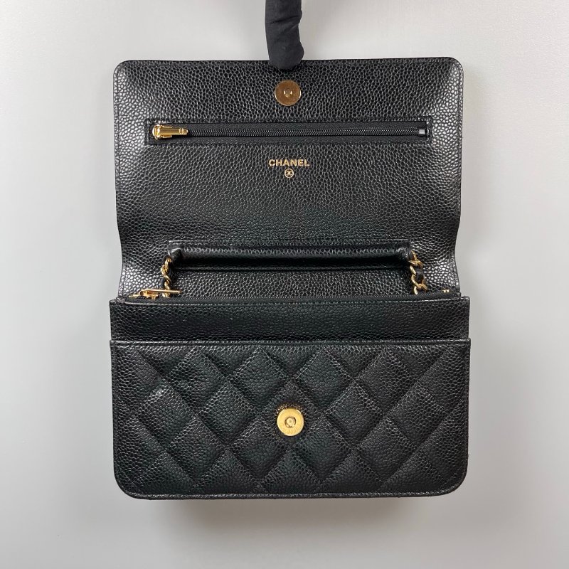 CHANEL WOC包荔枝黑 AP0250/晶片款-5