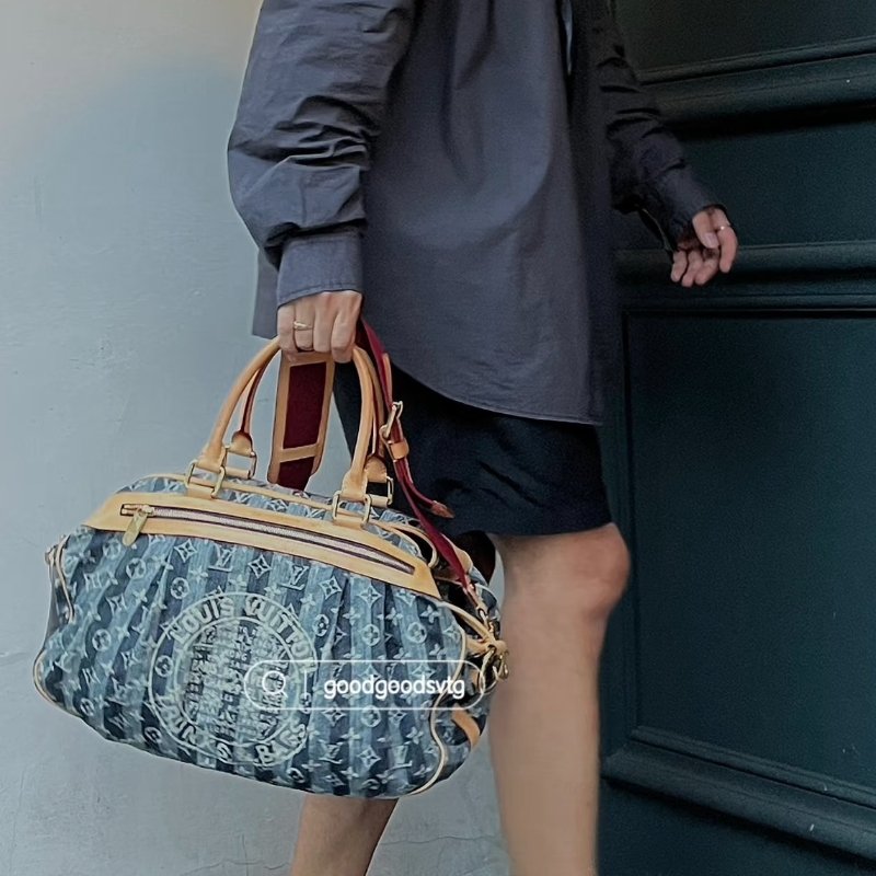 LV牛仔原花帆布限定手提側背包M95336-2