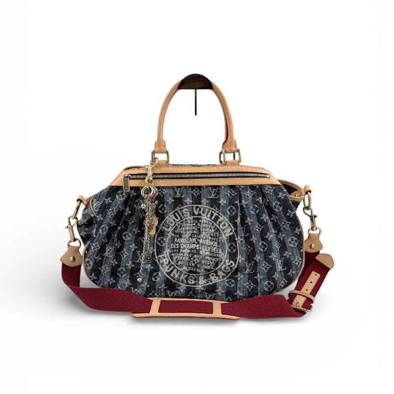 LV牛仔原花帆布限定手提側背包M95336-3