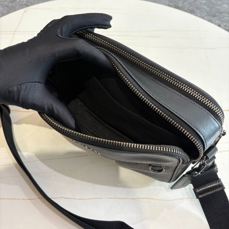 *SHIHNA名牌精品* COACH GRAHAM LOGO印花雙層斜背相機包-3