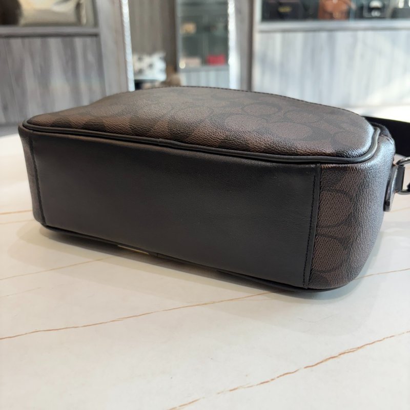 *SHIHNA名牌精品* COACH GRAHAM LOGO印花雙層斜背相機包-6