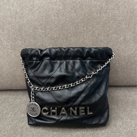 香奈兒22bag mini黑銀