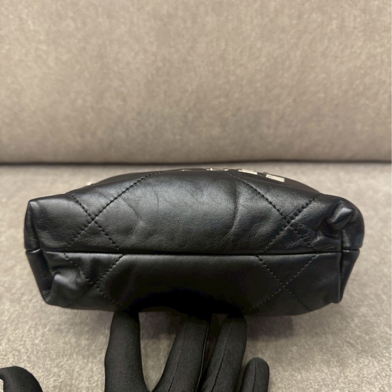 香奈兒22bag mini黑銀-7