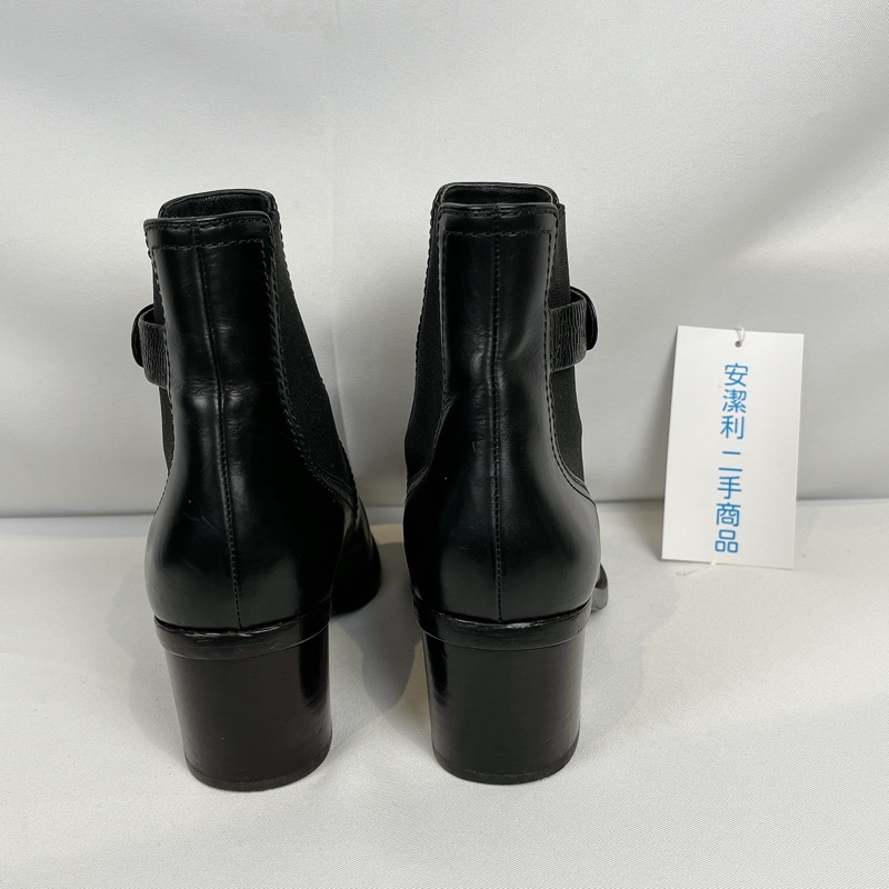 莉亞精品♡Chanel 黑短靴#37 二手-3