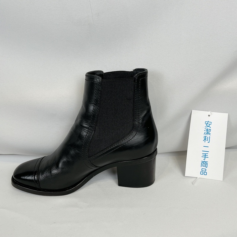 莉亞精品♡Chanel 黑短靴#37 二手-6