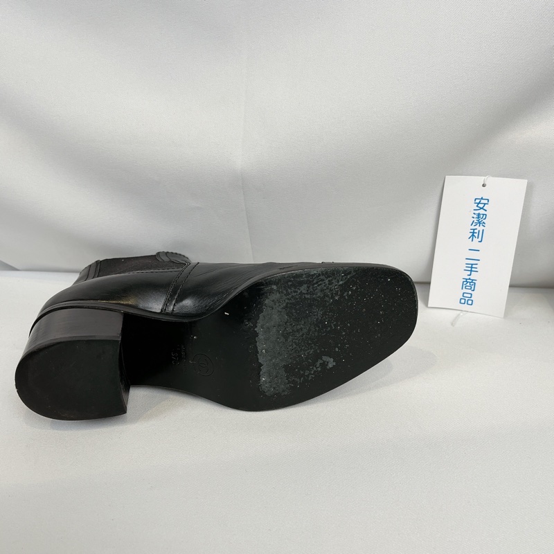 莉亞精品♡Chanel 黑短靴#37 二手-9