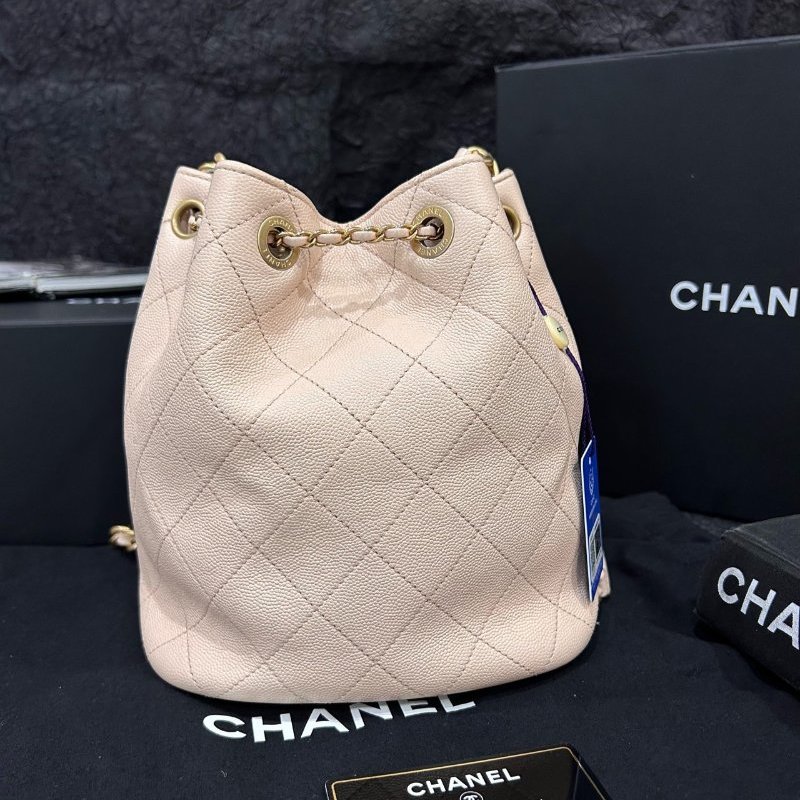 香奈兒/Chanel 牛皮水桶包 鏈條手提肩背包-1