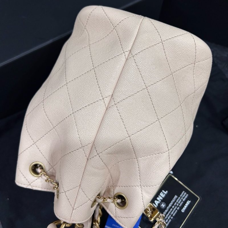 香奈兒/Chanel 牛皮水桶包 鏈條手提肩背包-3