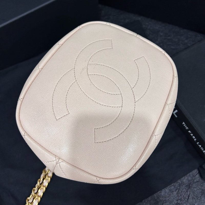 香奈兒/Chanel 牛皮水桶包 鏈條手提肩背包-5