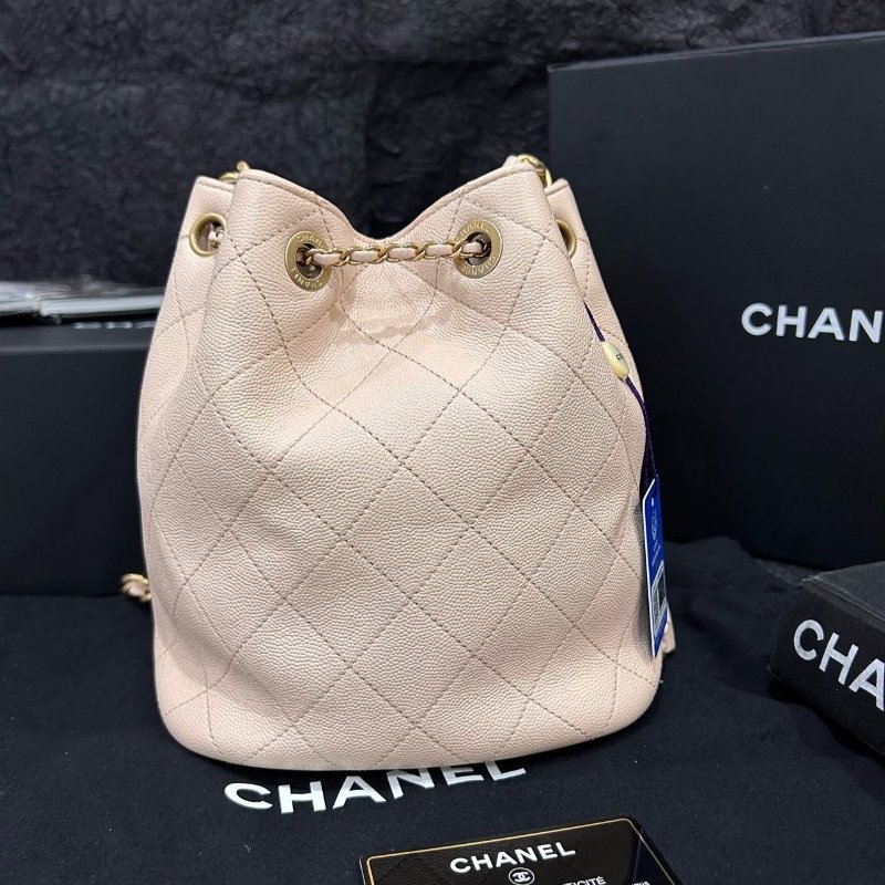 香奈兒/Chanel 牛皮水桶包 鏈條手提肩背包-7