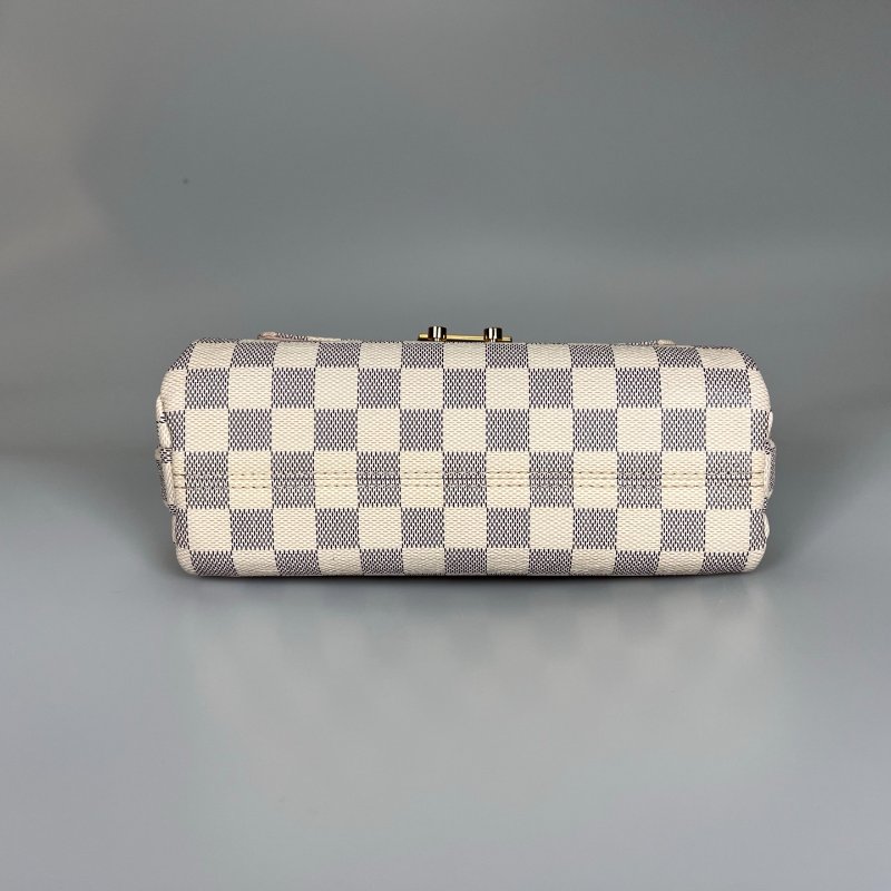 LV N41581  白棋盤格側肩包-4