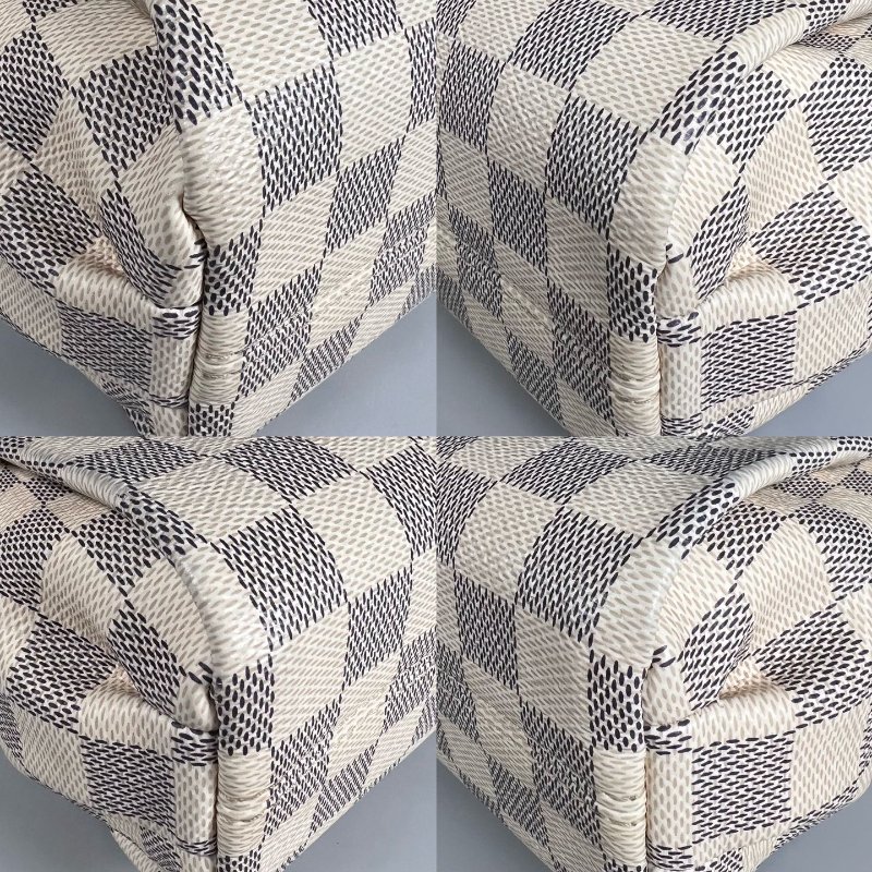 LV N41581  白棋盤格側肩包-9