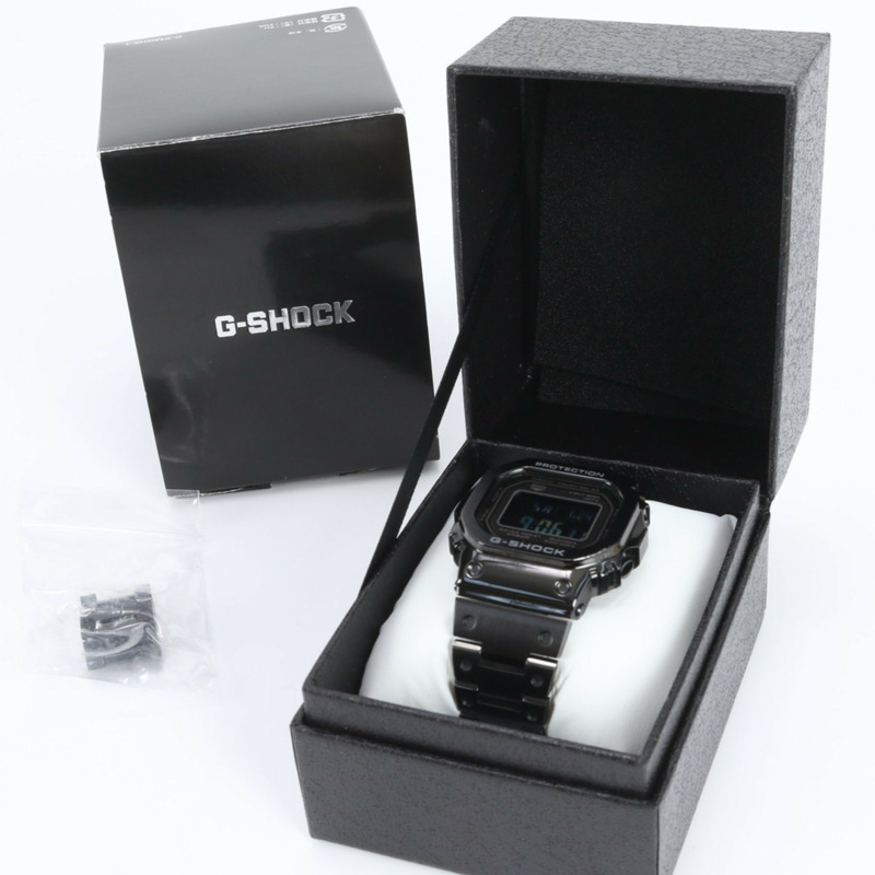 卡西歐 G-SHOCK GMW-B5000 全金屬太陽能電波手錶，黑色，男款-1