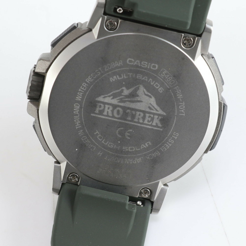 卡西歐 Pro Trek 多功能太陽能 PRW-70YT 男士時尚手錶-4
