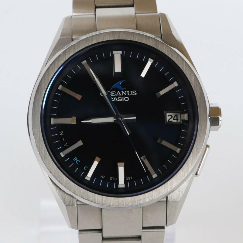 卡西歐 (CASIO) Oceanus 日期顯示電波太陽能手錶 OCW-T200S-1AJF 銀色 男士-0