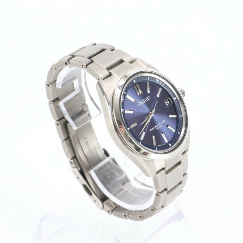 精工 Brightz 太陽能電波腕錶，附日期功能，7B24 0BHO，銀色，男款-1