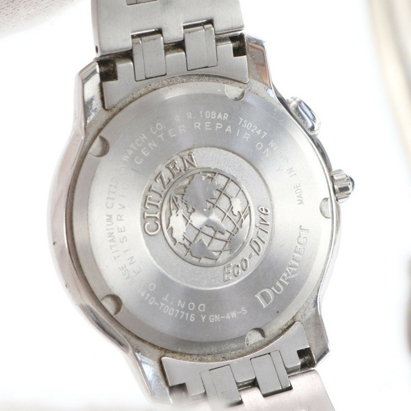 西鐵城 Exceed Eco-Drive 光動能電波控制日期腕錶 H410-T007716 銀色 男士-4