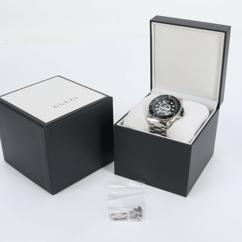 Gucci 潛水蛇紋日期石英腕錶，136.2毫米，男士-1