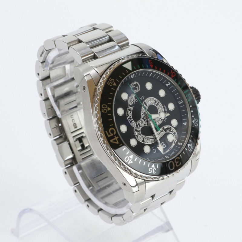 Gucci 潛水蛇紋日期石英腕錶，136.2毫米，男士-2