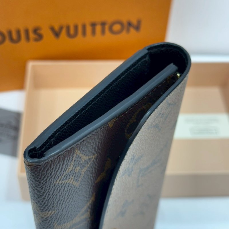LV  長夾/皮夾 雙色 翻蓋 M82157 9成新-9