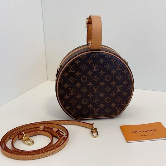 路易威登/Louis Vuitton Petite Boite Chapeau 老花硬餅盒子手拎包肩背斜背包-1