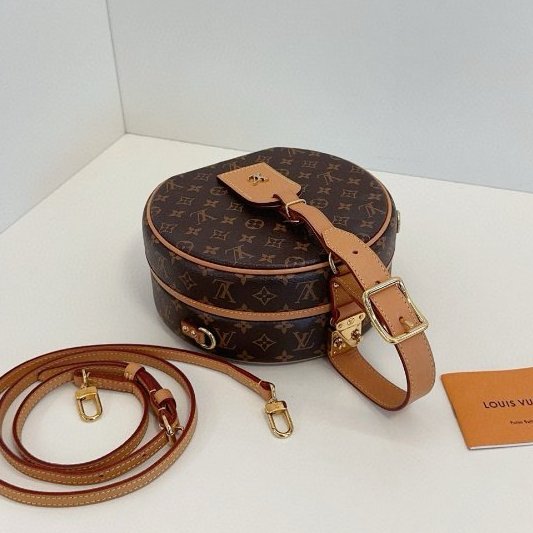 路易威登/Louis Vuitton Petite Boite Chapeau 老花硬餅盒子手拎包肩背斜背包-3