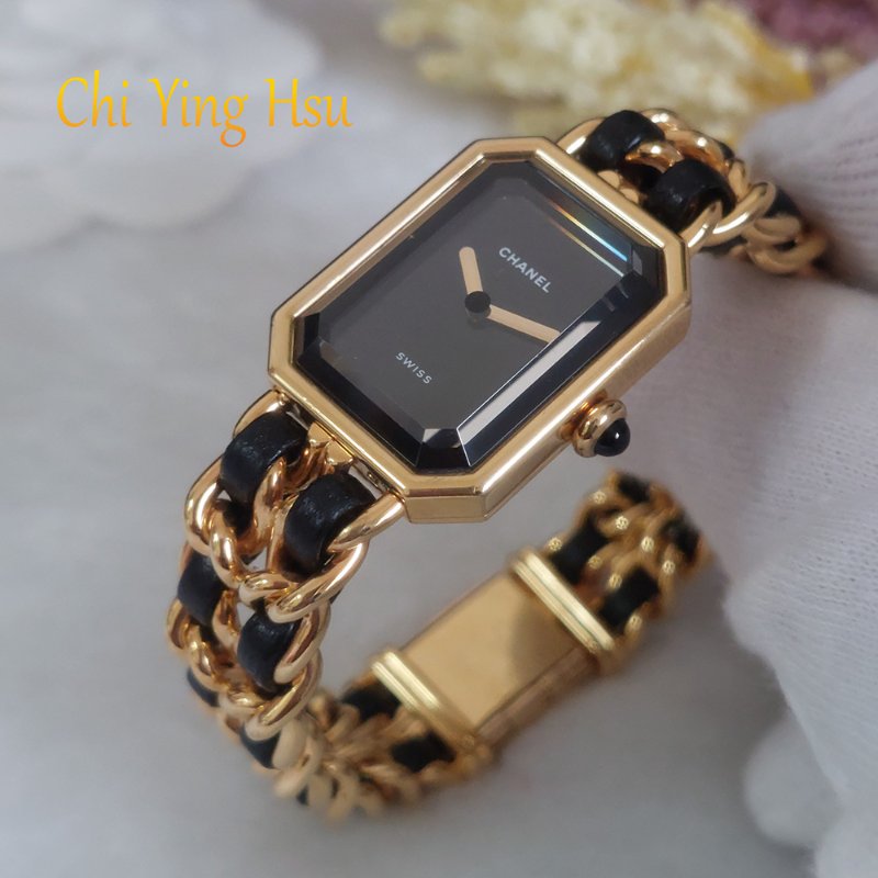 CHANEL H0001 L尺寸🎀現品實拍🎀香奈兒首映系列premiere 手錶~二手（整體約9成新）-0