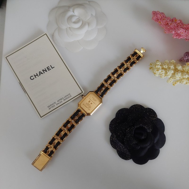 CHANEL H0001 L尺寸🎀現品實拍🎀香奈兒首映系列premiere 手錶~二手（整體約9成新）-22