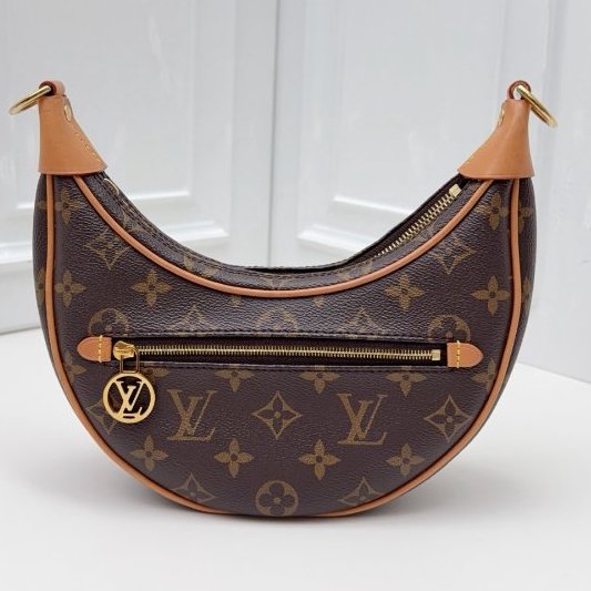 芯片款 路易威登/Louis Vuitton 經典老花loop 月亮包-1